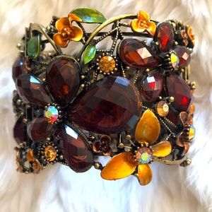 Jeweled cuff bracelet